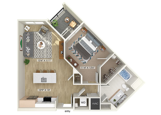 Suite A Floorplan